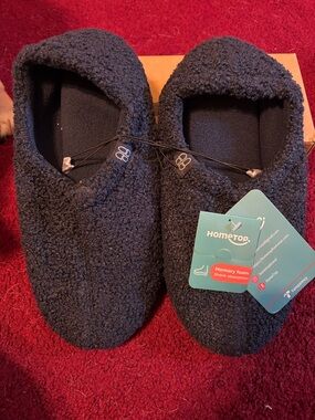 HOMETOP MEMORY FOAM SLIPPERS SZ L NIB NWT WOMENS